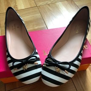NWT! ♠️kate spade ♠️ striped Willa flats